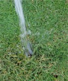 Leaning sprinkler